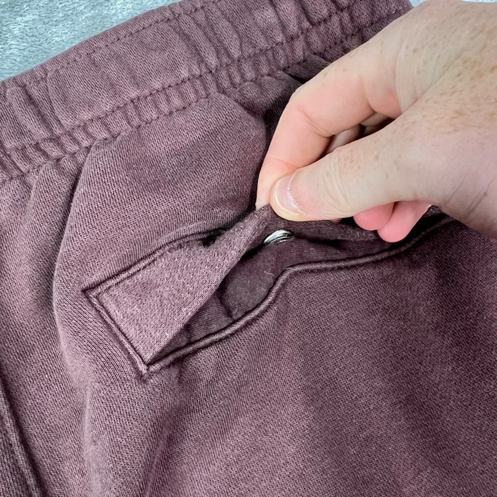 Nike Sportswear Club Fleece Joggers Womens Medium Maroon Solid Tapered Sweats